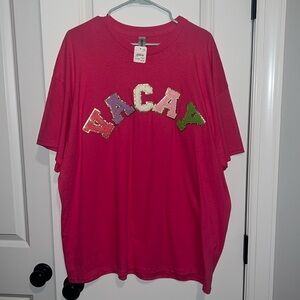 NWT 2X Vacay Vacation T shirt Gildan Pink 🏝️ Cotton Cute and Fun!